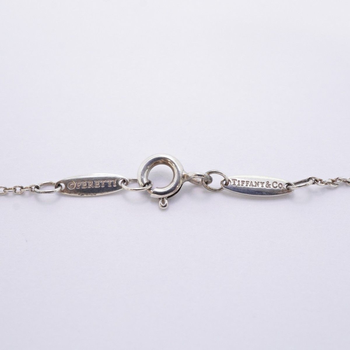Tiffany & Co Necklace by the Yard 925 Sterling Silver Pink Saffiano — view 4