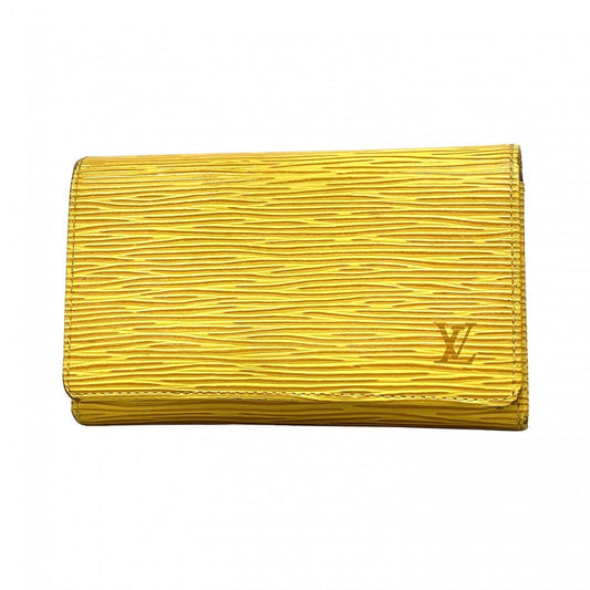 Louis Vuitton Wallet Epi Porte-Monnaie Viennois Tresor Tassili Yellow