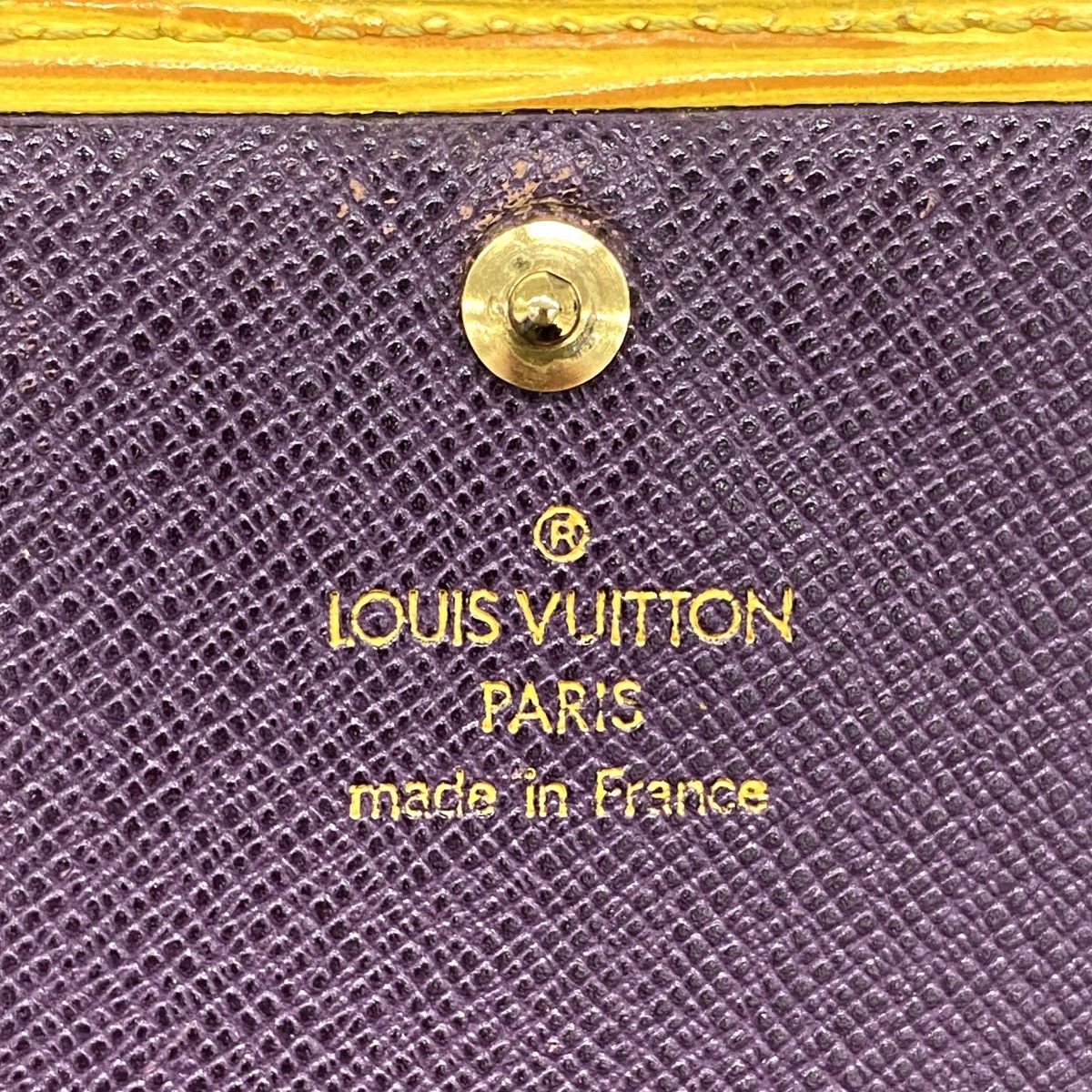 Louis Vuitton Wallet Epi Porte-Monnaie Viennois Tresor Tassili Yellow — view 4