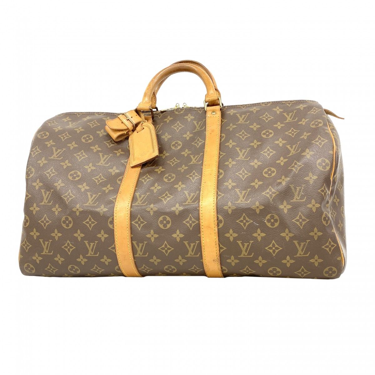 Louis Vuitton Boston Bag Monogram Keepall 50 Brown