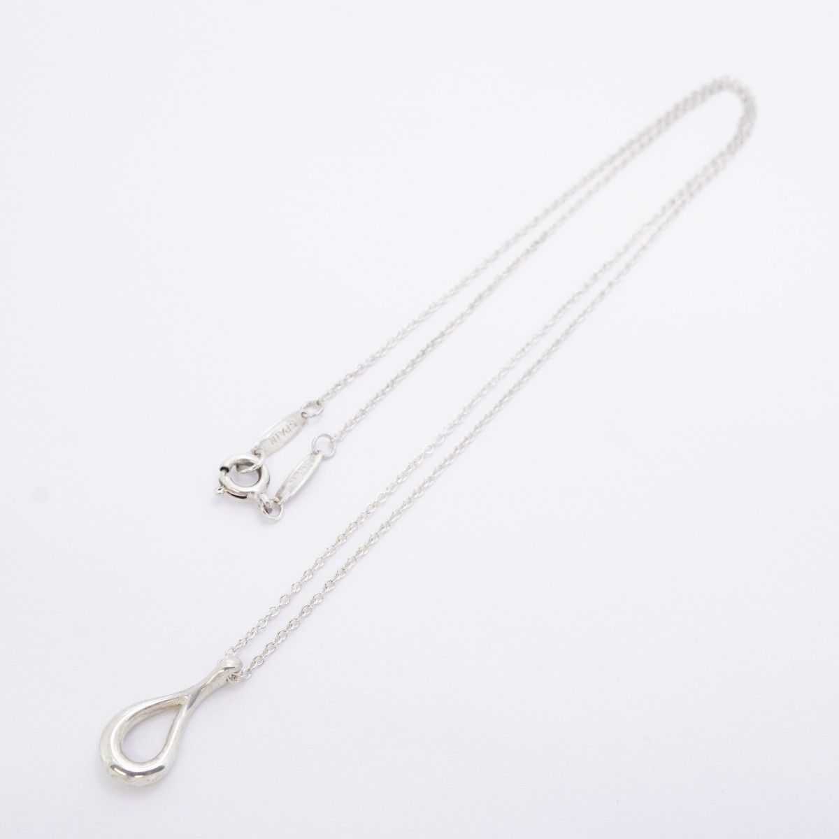 Tiffany & Co Necklace Open Teardrop Silver — view 3