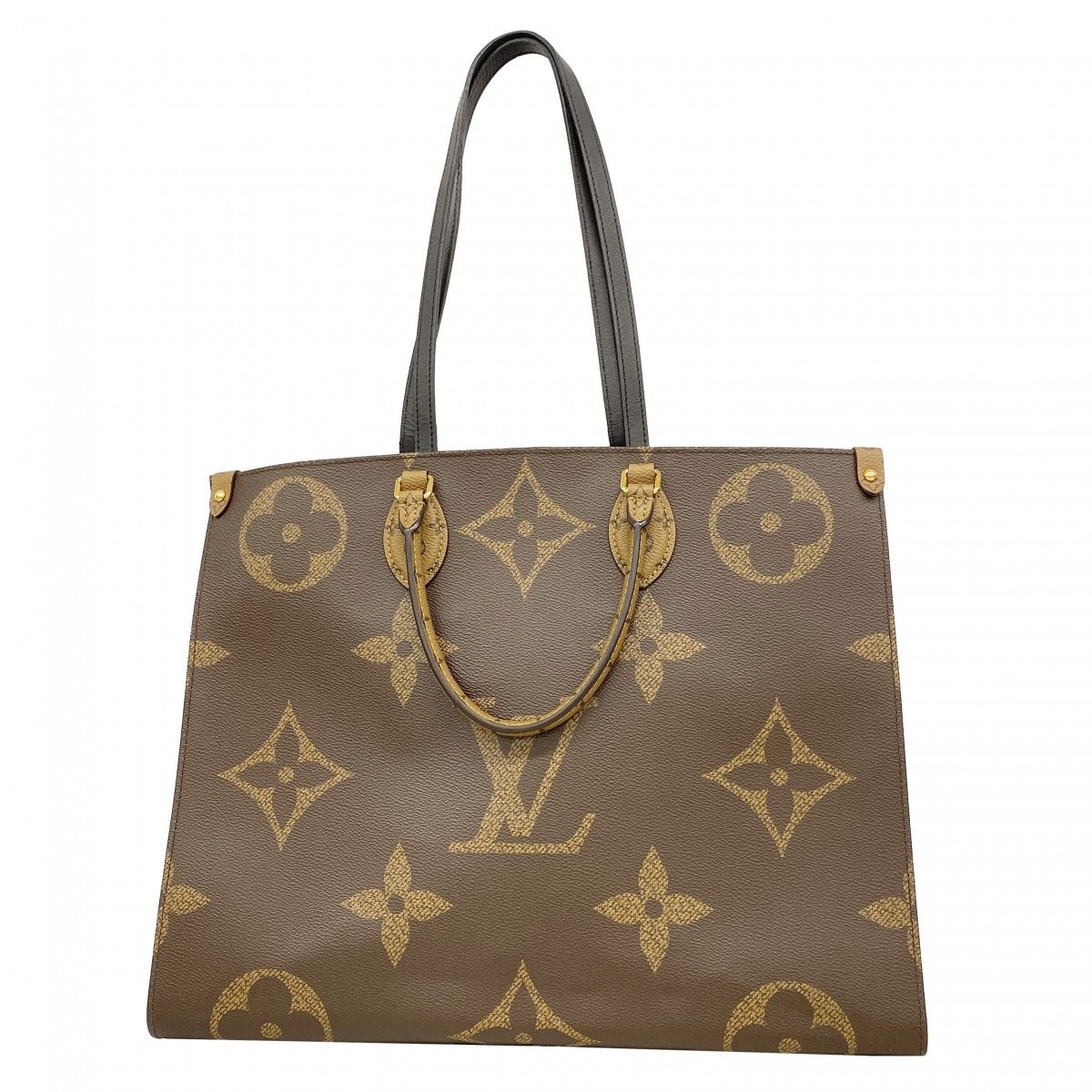 Louis Vuitton Tote Monogram Giant Reverse On The Go GM Brown 2-Way