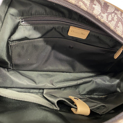 Dior Handbag Trotter Canvas Brown Gold — view 4