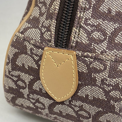 Dior Handbag Trotter Canvas Brown Gold — view 7