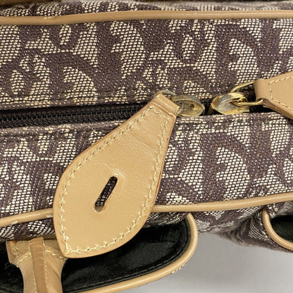 Dior Handbag Trotter Canvas Brown Gold — view 8