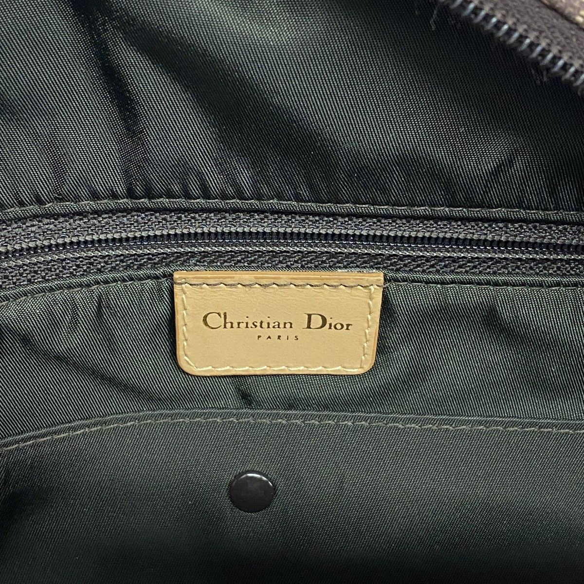 Dior Handbag Trotter Canvas Brown Gold — view 5