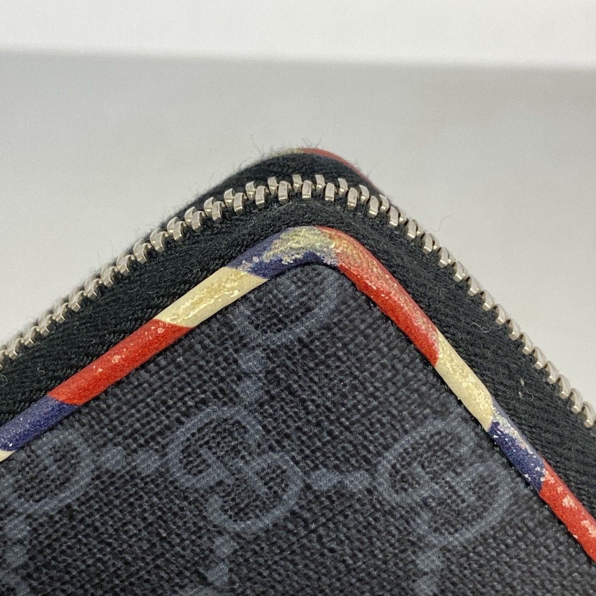 Gucci Wallet GG Supreme Black Silver — view 6