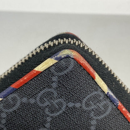 Gucci Wallet GG Supreme Black Silver — view 6