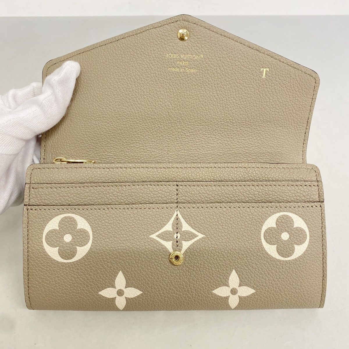Louis Vuitton Wallet Monogram Empreinte Bicolor Portefeuille Sarah Tourtler — view 6