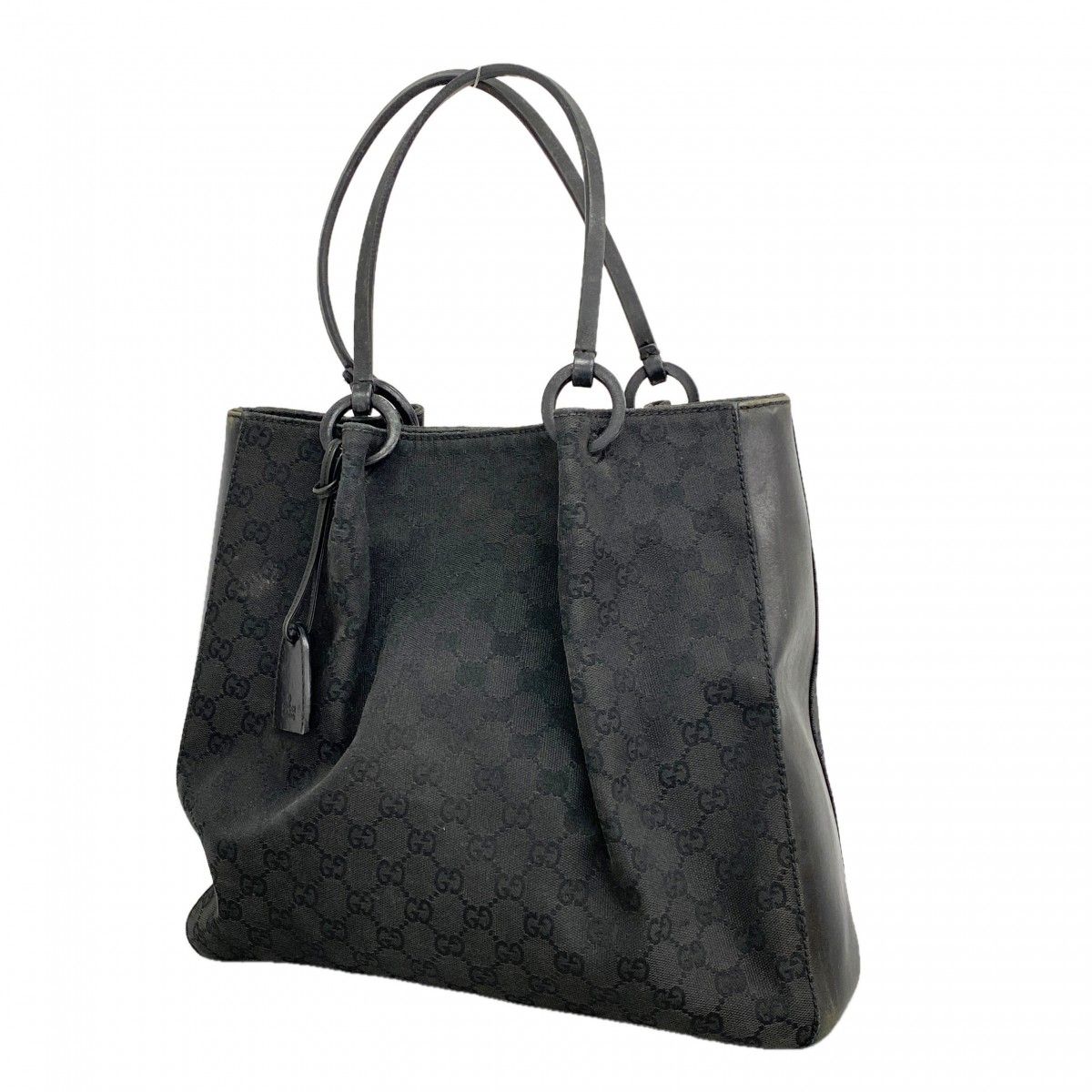 Gucci Tote GG Canvas Black Silver