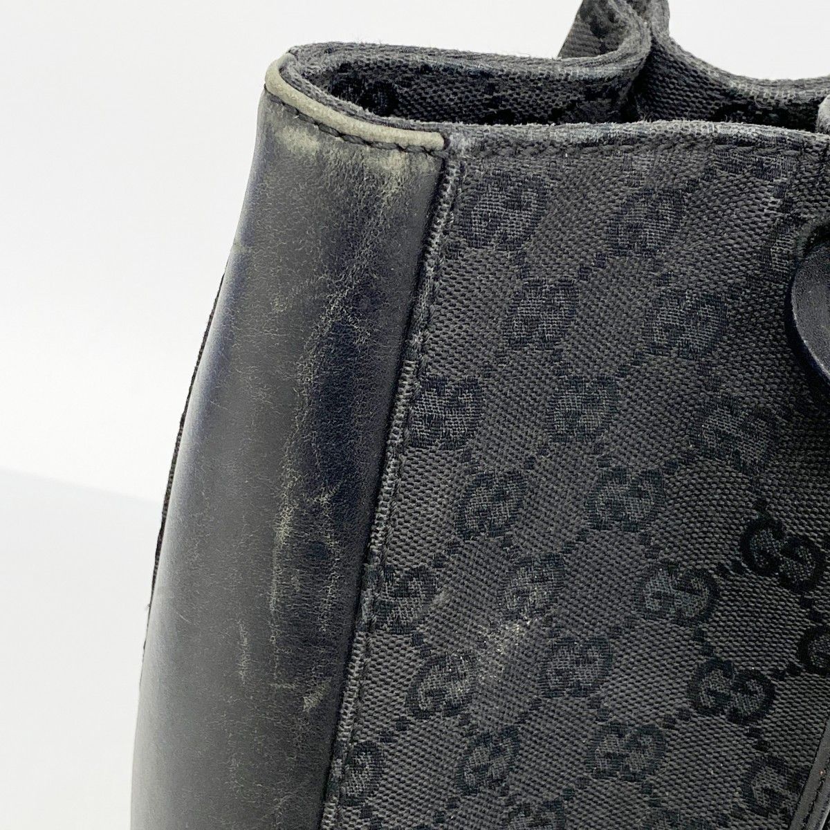 Gucci Tote GG Canvas Black Silver — view 8
