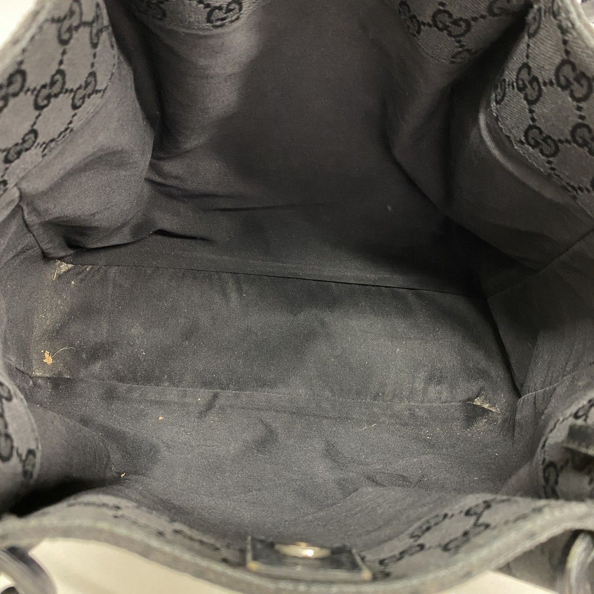 Gucci Tote GG Canvas Black Silver — view 4