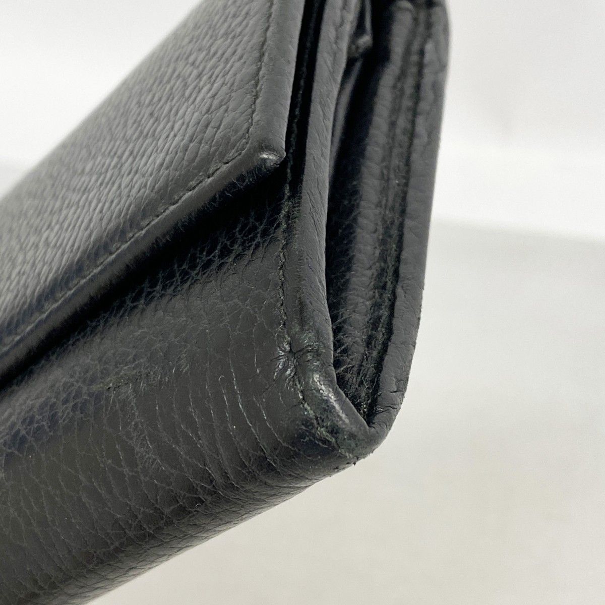 Gucci Wallet GG Marmont Leather Black Gold — view 9