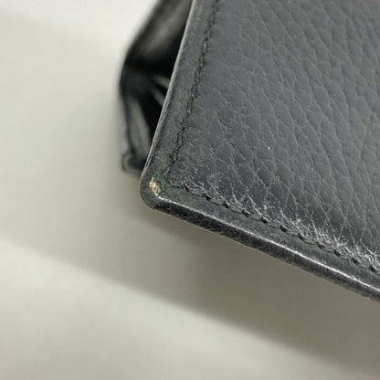 Gucci Wallet GG Marmont Leather Black Gold — view 7