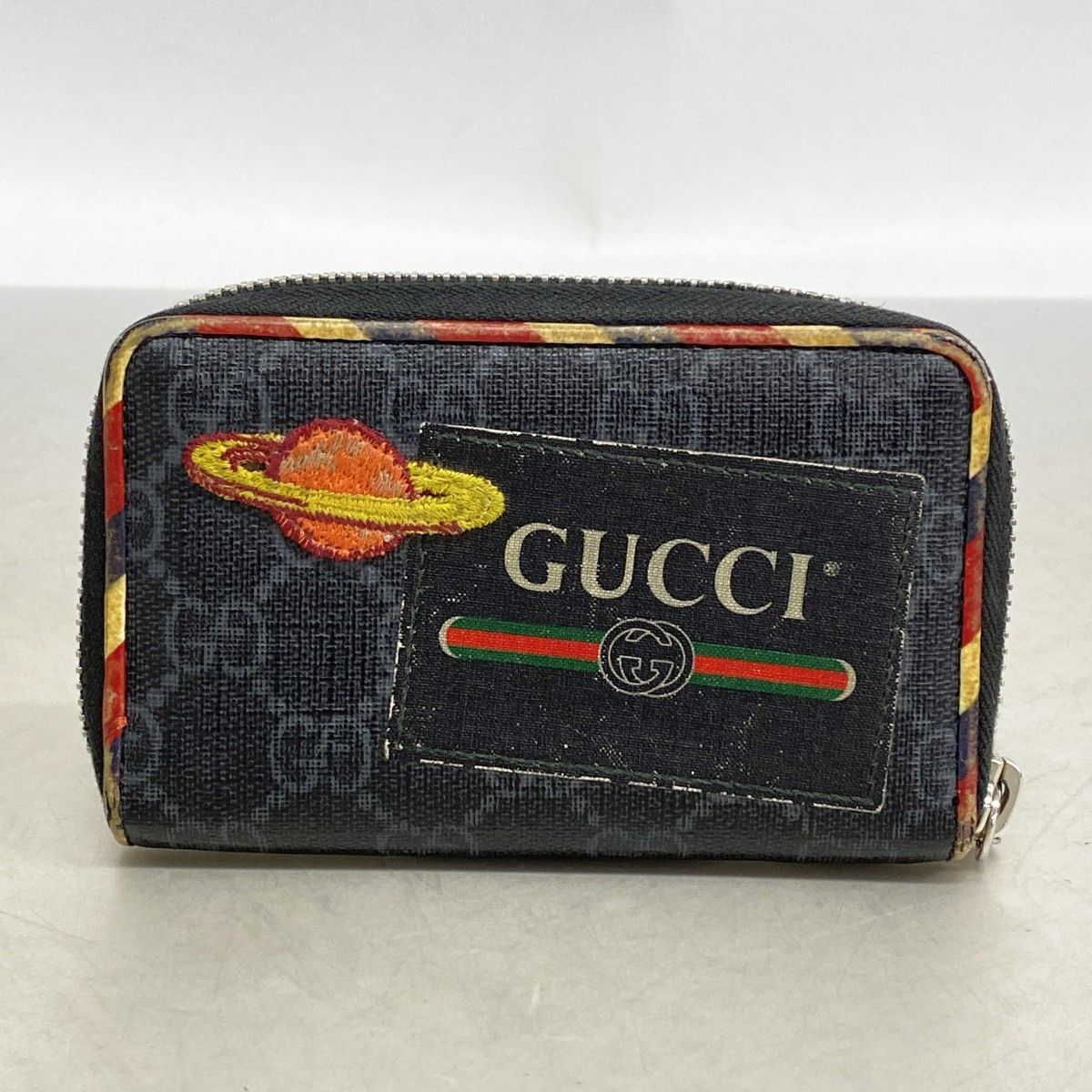 Gucci Coin Case GG Supreme Black Silver — view 9