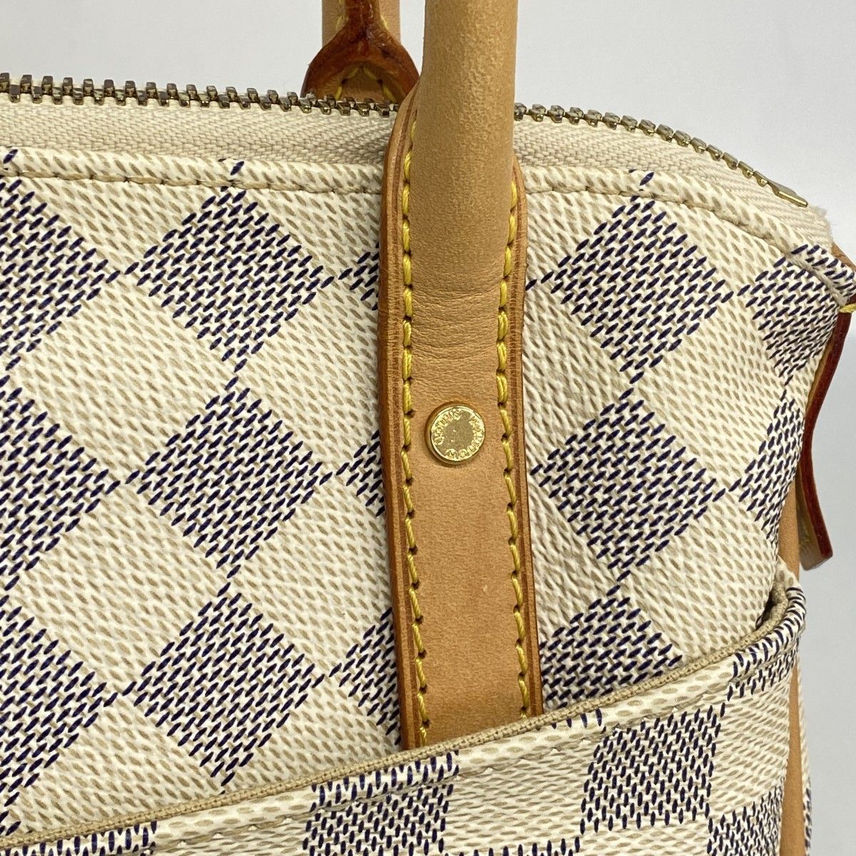 Louis Vuitton Tote Damier Azur Figheri PM White — view 9