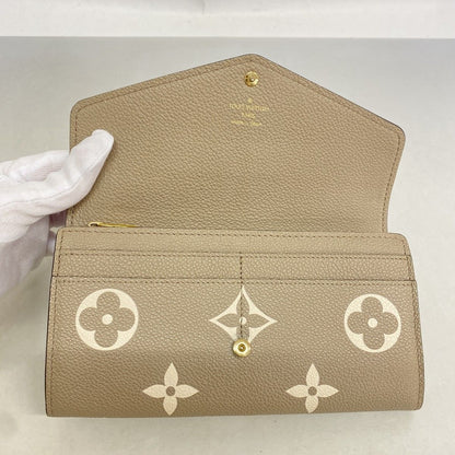 Louis Vuitton Wallet Monogram Empreinte Bicolor Portefeuille Sarah NM Tourterell — view 8