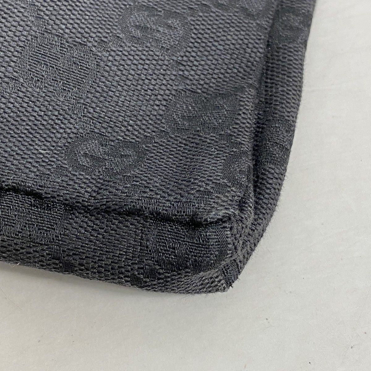 Gucci Waist Bag GG Canvas Black Silver — view 6