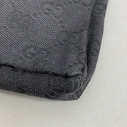 Gucci Waist Bag GG Canvas Black Silver — view 6