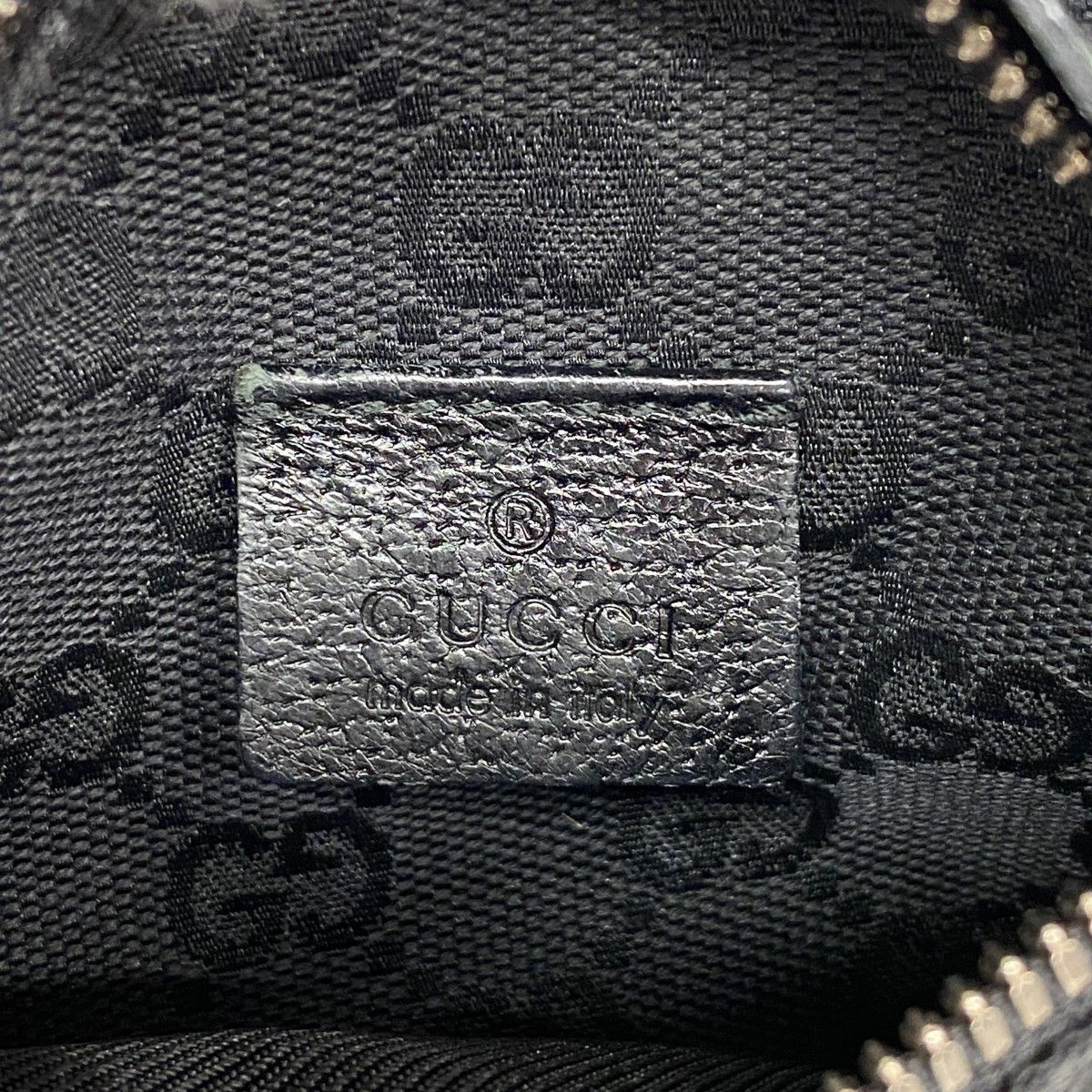 Gucci Waist Bag GG Canvas Black Silver — view 5