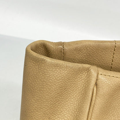 Chanel Handbag Choco Bar Leather Beige Silver — view 7