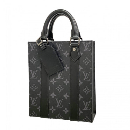 Louis Vuitton Handbag Monogram Eclipse Sac Plat Mini Black