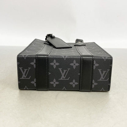 Louis Vuitton Handbag Monogram Eclipse Sac Plat Mini Black — view 3