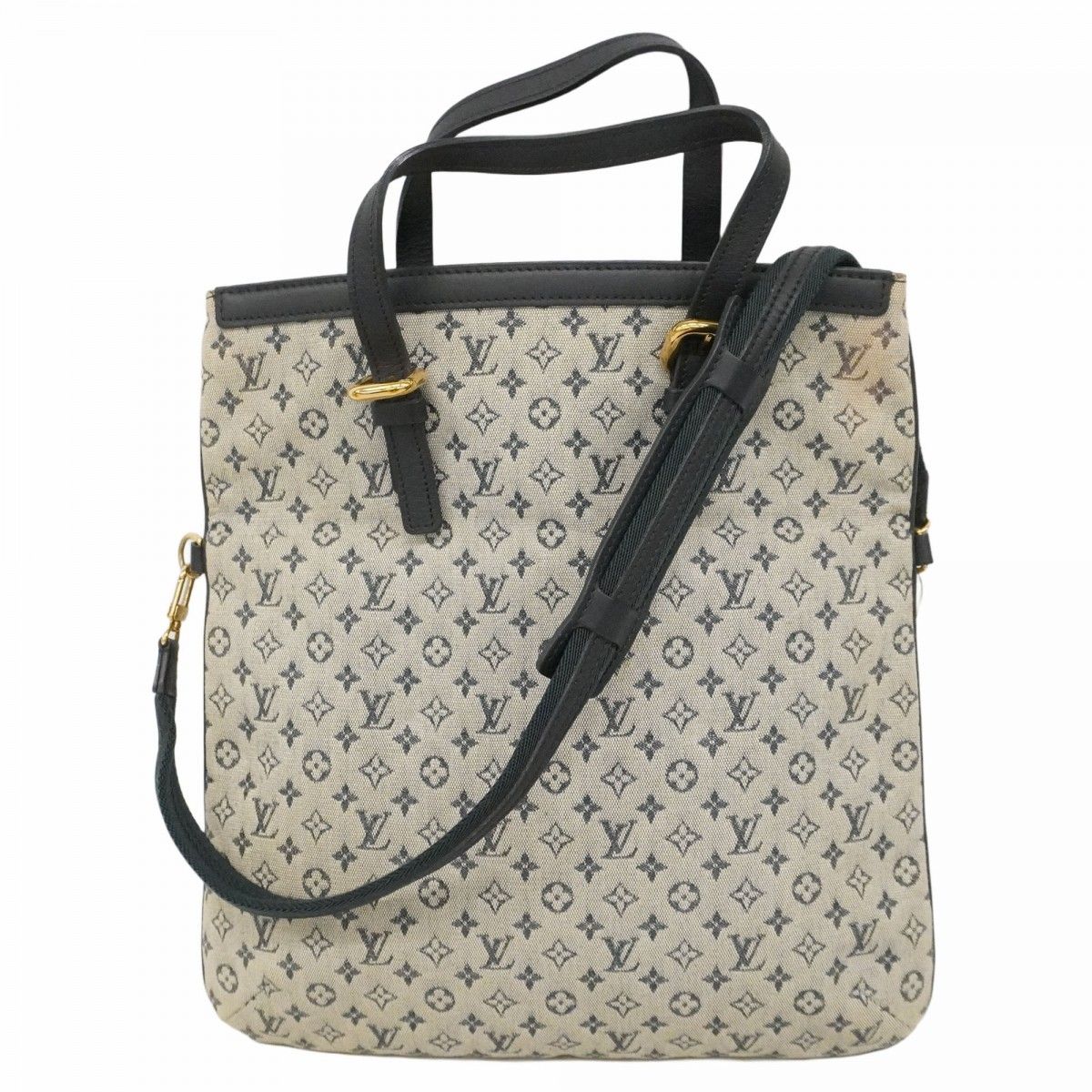 Louis Vuitton Handbag Monogram Mini Francoise Blue 2-Way