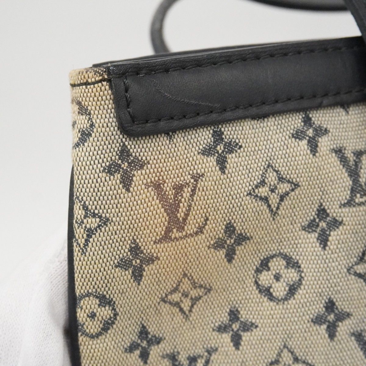 Louis Vuitton Handbag Monogram Mini Francoise Blue 2-Way — view 6