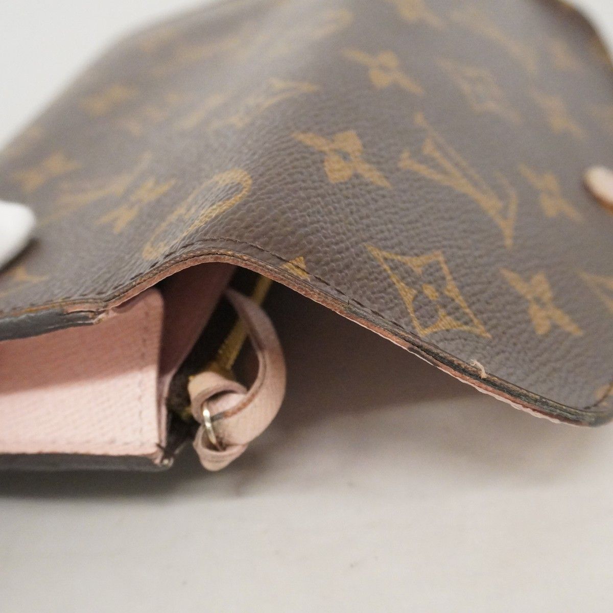 Louis Vuitton Wallet Monogram Portefeuille Emily Brown Rose Velours — view 5