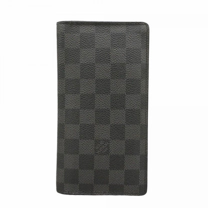 Louis Vuitton Wallet Damier Graphite Portefeuille Brazza Black
