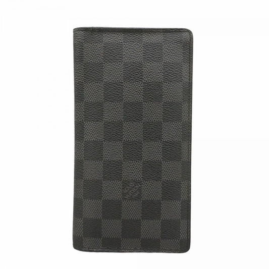 Louis Vuitton Wallet Damier Graphite Portefeuille Brazza Black