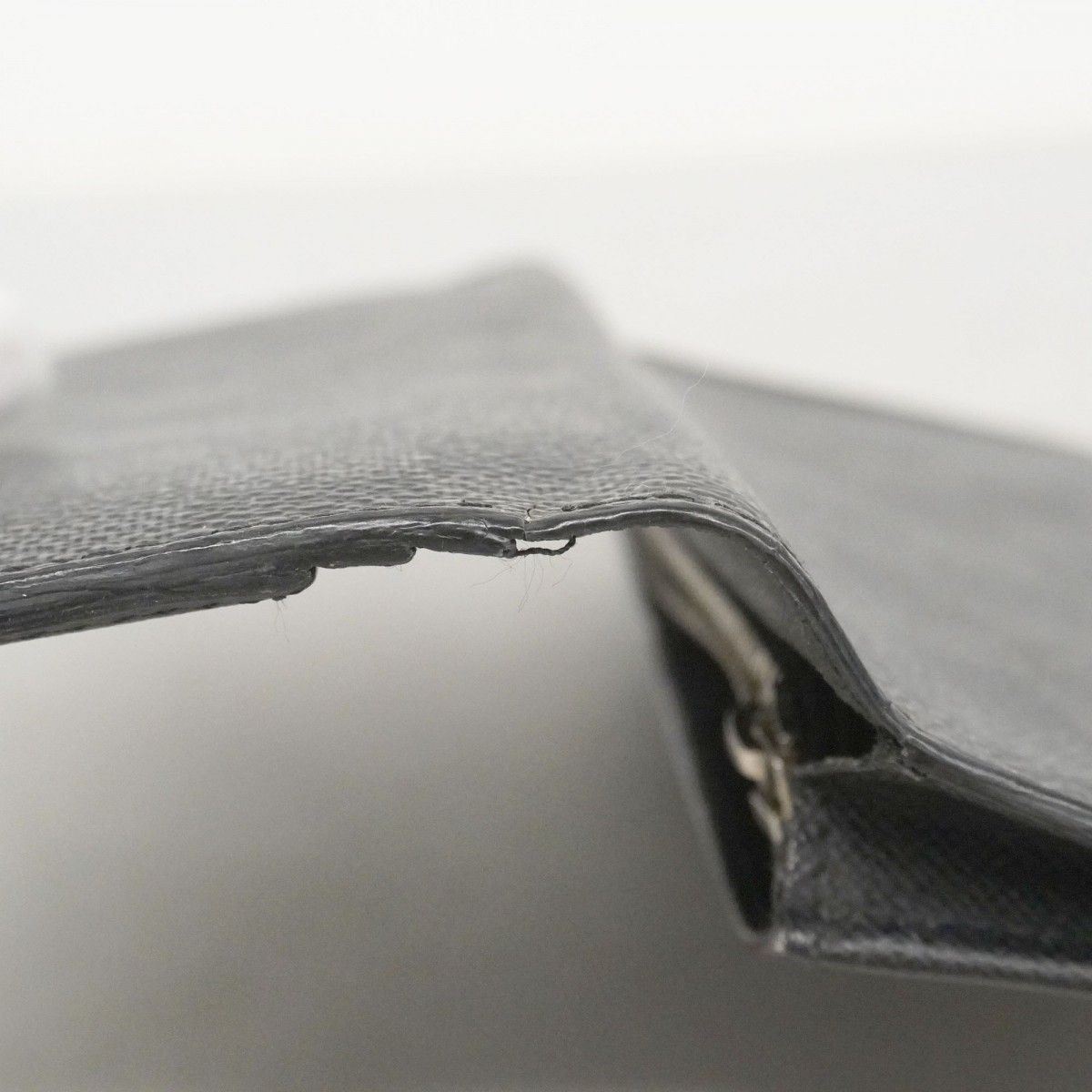 Louis Vuitton Wallet Damier Graphite Portefeuille Brazza Black — view 9