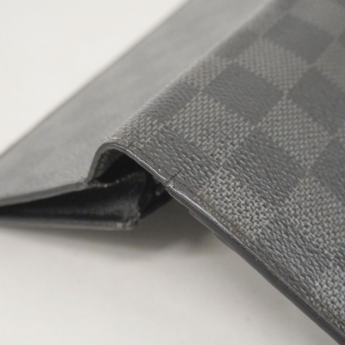 Louis Vuitton Wallet Damier Graphite Portefeuille Brazza Black — view 5