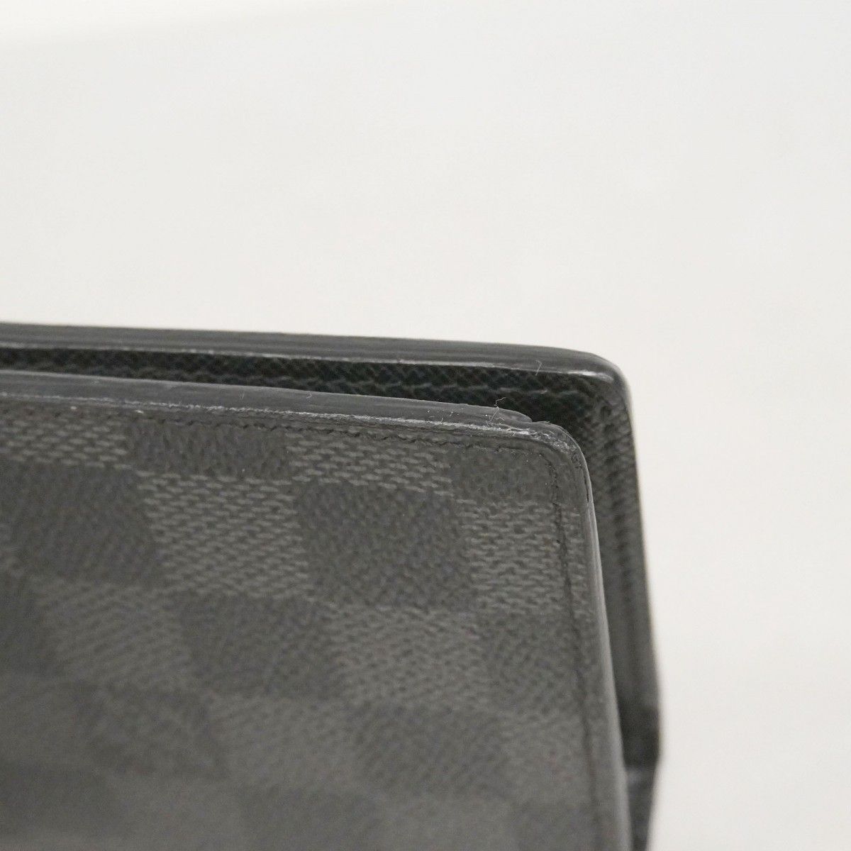 Louis Vuitton Wallet Damier Graphite Portefeuille Brazza Black — view 8
