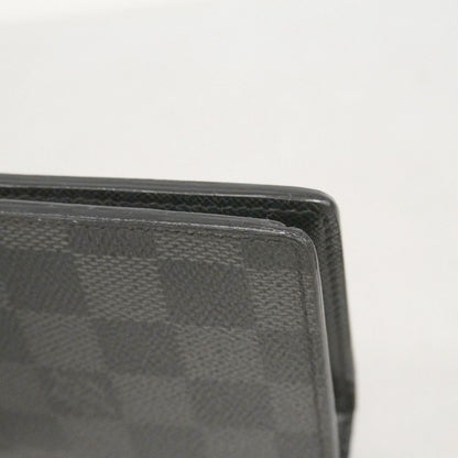 Louis Vuitton Wallet Damier Graphite Portefeuille Brazza Black — view 8