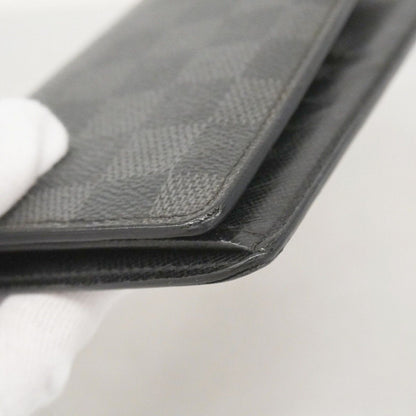 Louis Vuitton Wallet Damier Graphite Portefeuille Brazza Black — view 7