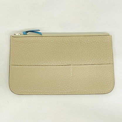 Hermes Wallet Dogon GM Togo Blue Jean Etoupe Silver — view 9