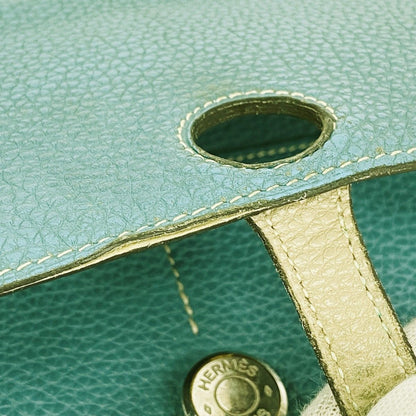 Hermes Wallet Dogon GM Togo Blue Jean Etoupe Silver — view 5