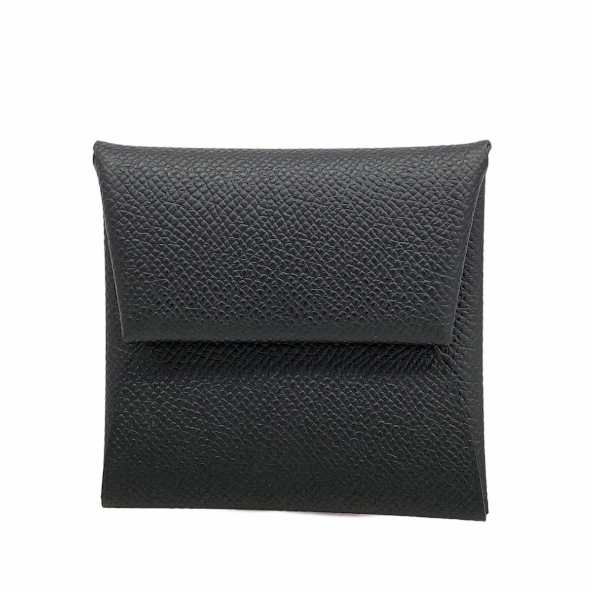 Hermes Coin Case Bastia Veau Epsom Black Silver