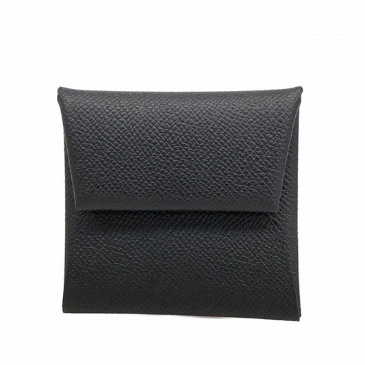 Hermes Coin Case Bastia Veau Epsom Black Silver