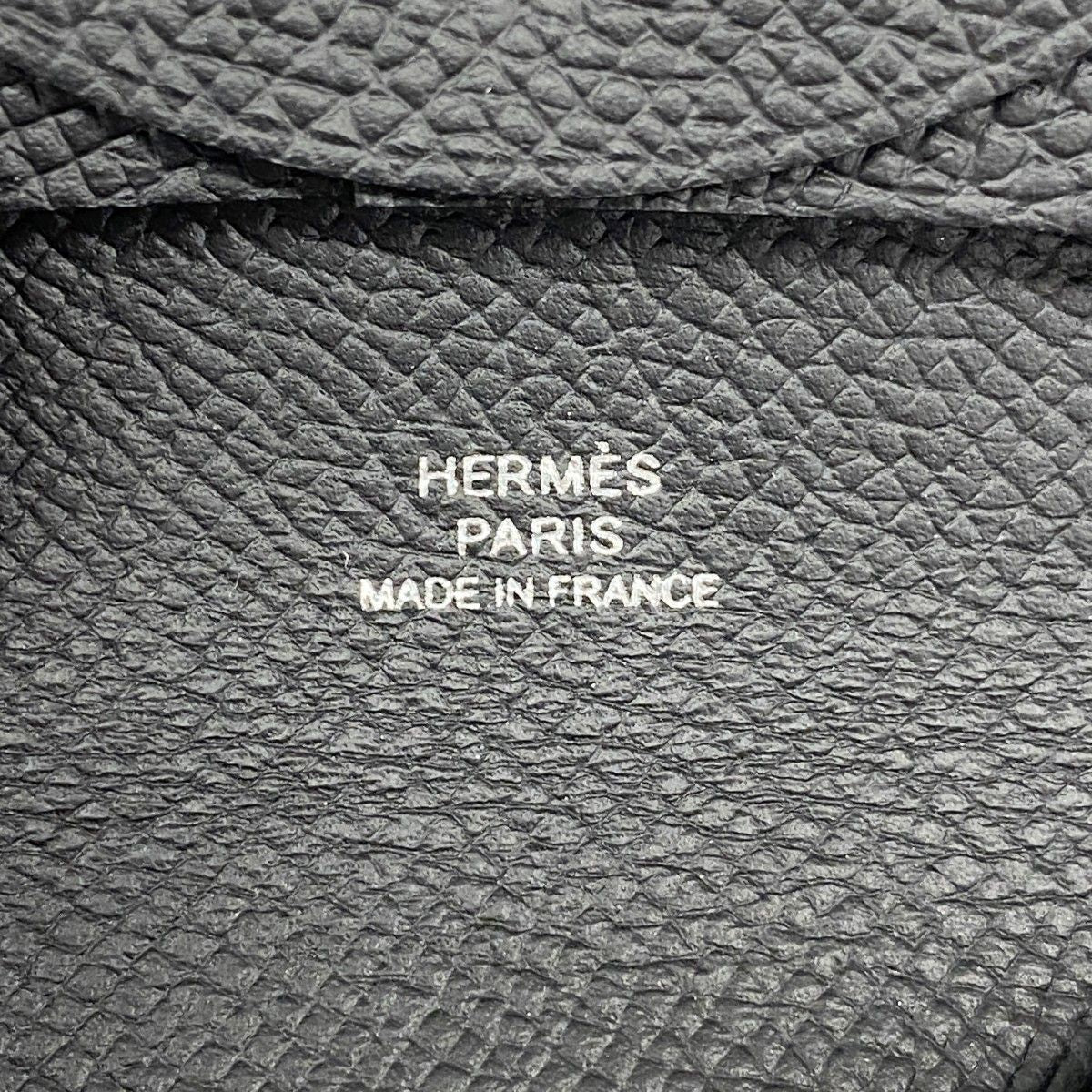 Hermes Coin Case Bastia Veau Epsom Black Silver — view 4