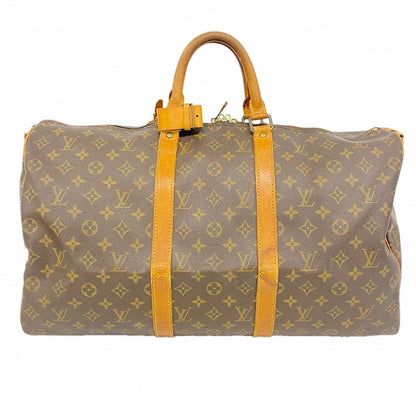 Louis Vuitton Boston Bag Monogram Keepall Bandouliere 50 Brown