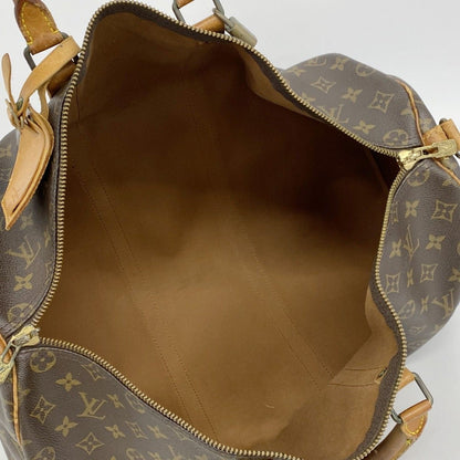 Louis Vuitton Boston Bag Monogram Keepall Bandouliere 50 Brown — view 4