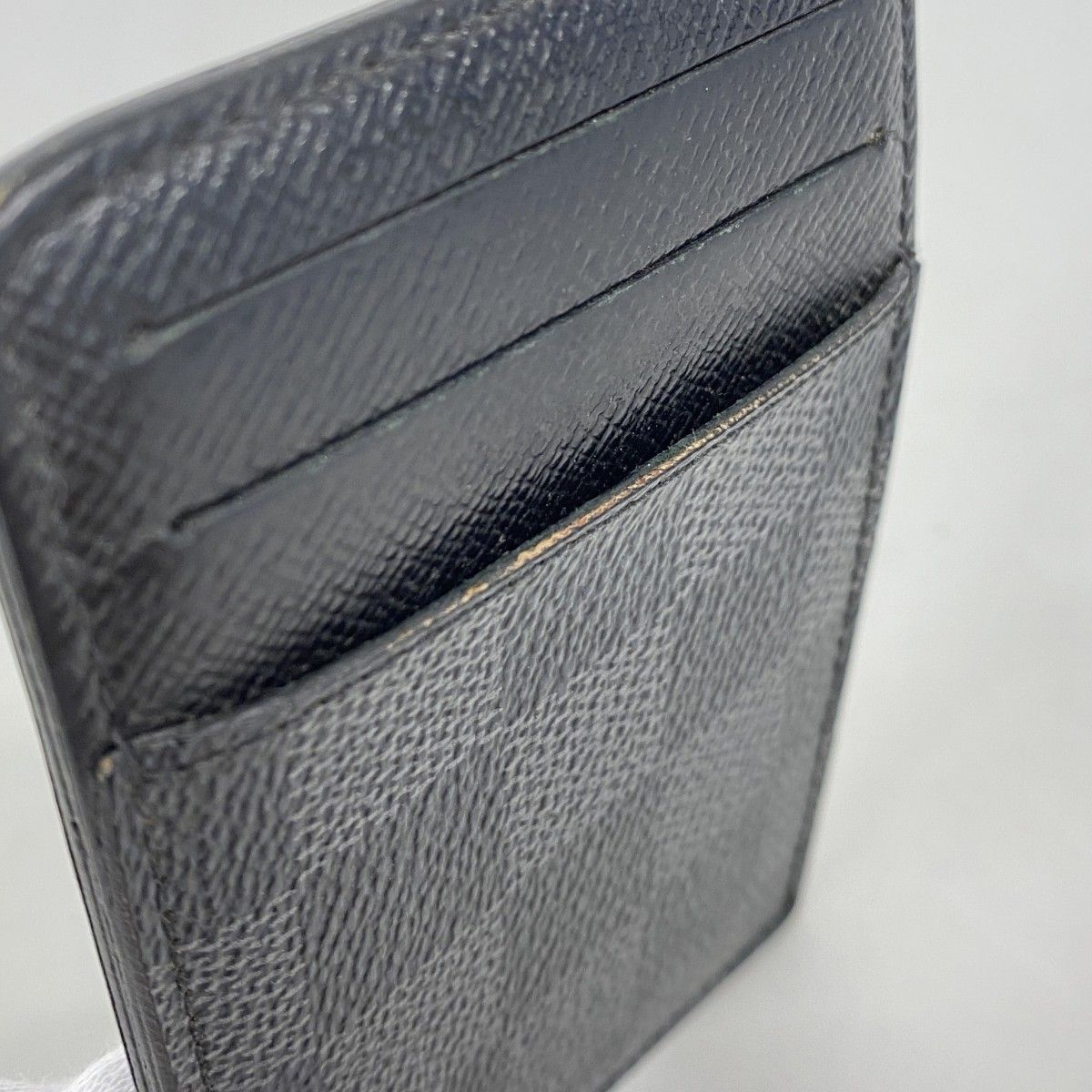 Louis Vuitton Card Case Damier Graphite Neo Holder Black Gray — view 5