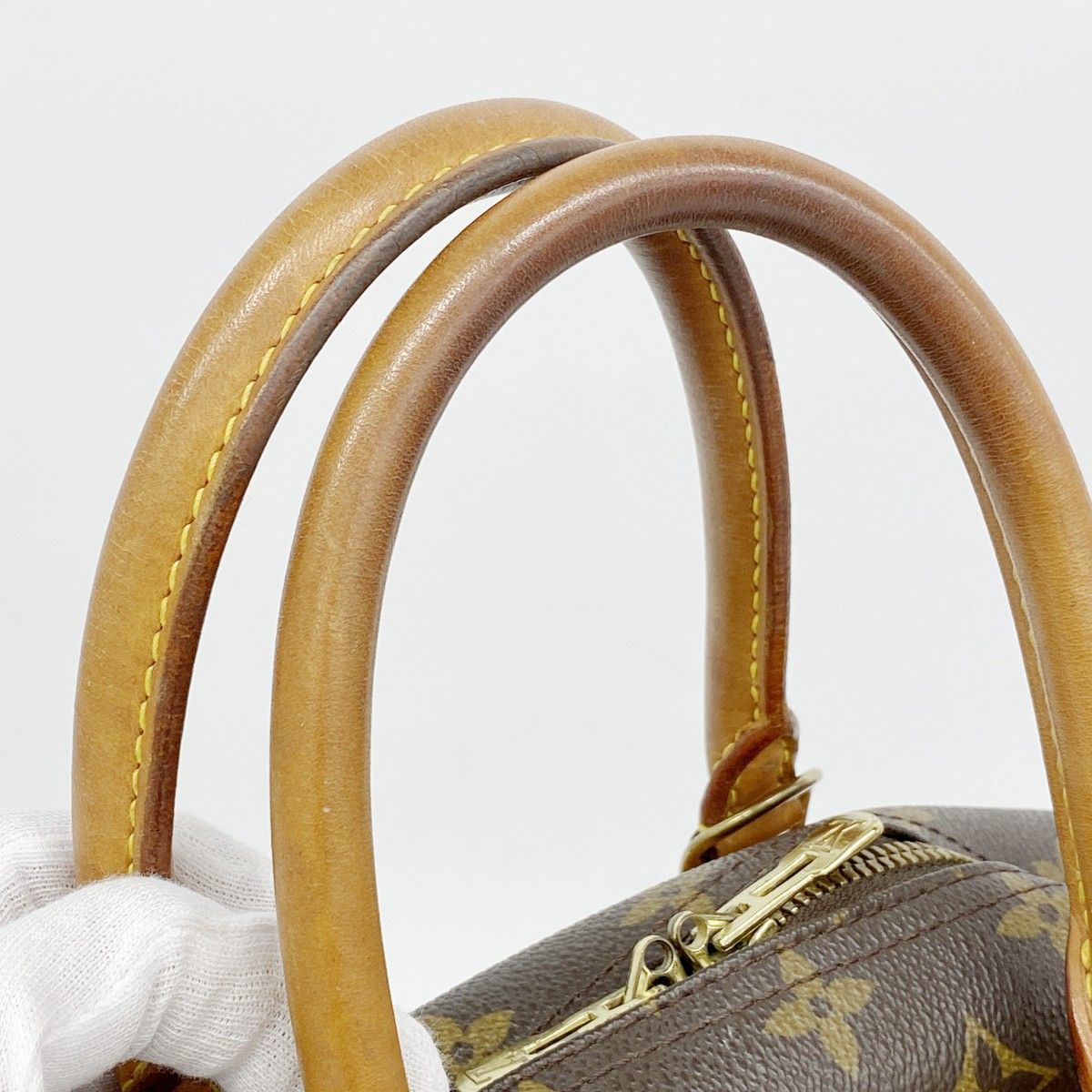 Louis Vuitton Handbag Monogram Deauville Brown — view 6