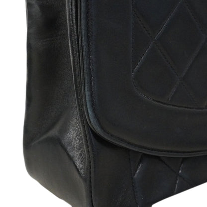 Chanel Shoulder Bag Diana Lambskin Black Gold — view 8