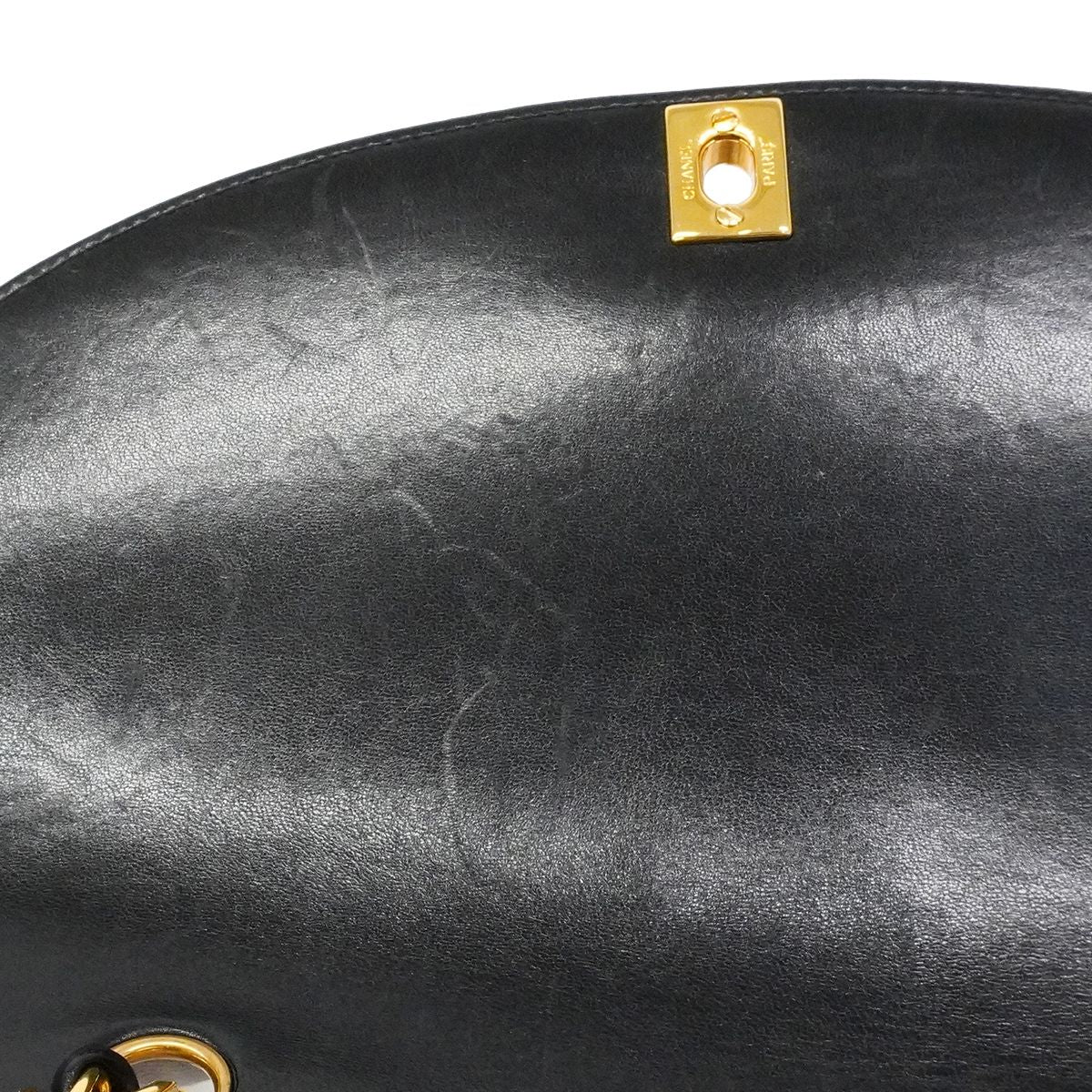 Chanel Shoulder Bag Diana Lambskin Black Gold — view 9