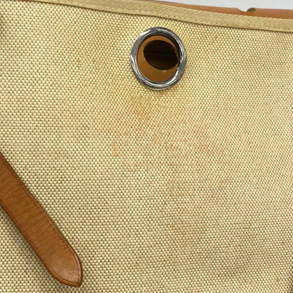 Hermes Handbag Toile Ash Natural Silver 2-Way — view 9