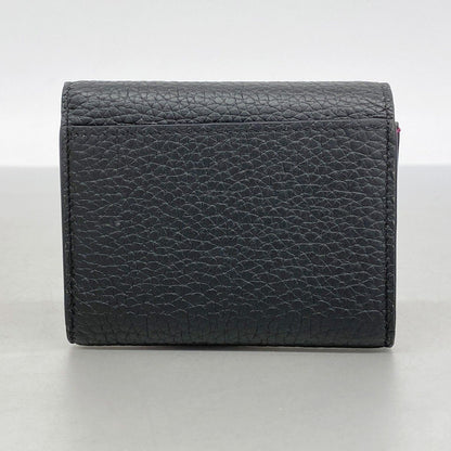 Louis Vuitton Trifold Wallet Taurillon Portefeuille Capucines XS Noir — view 8